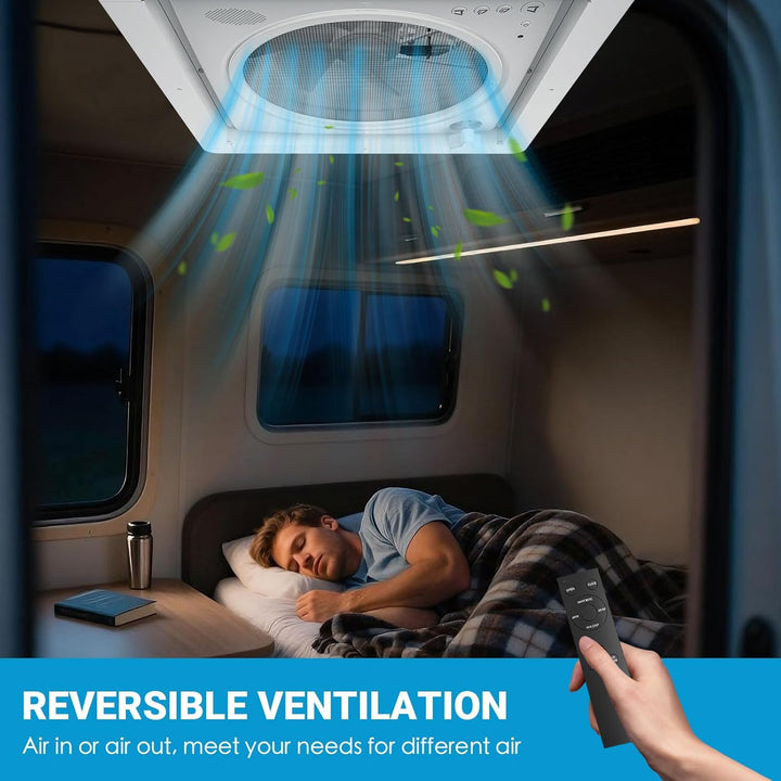 2012 Voice-Activated Max Air Belüftung für Wohnmobil Dachventilator Dachlüfter Reversibler Abluftven