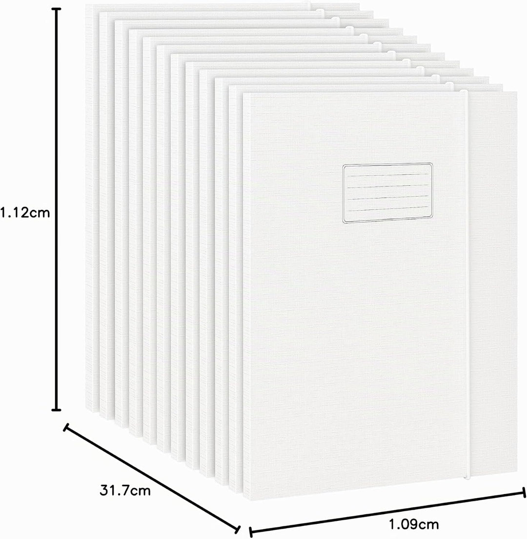 JiaWei 12 Stück A4 Sammelmappe, 1.13 cm Breite, Aus 350 g/m² extra starkem Karton mit 3 Klappen Für