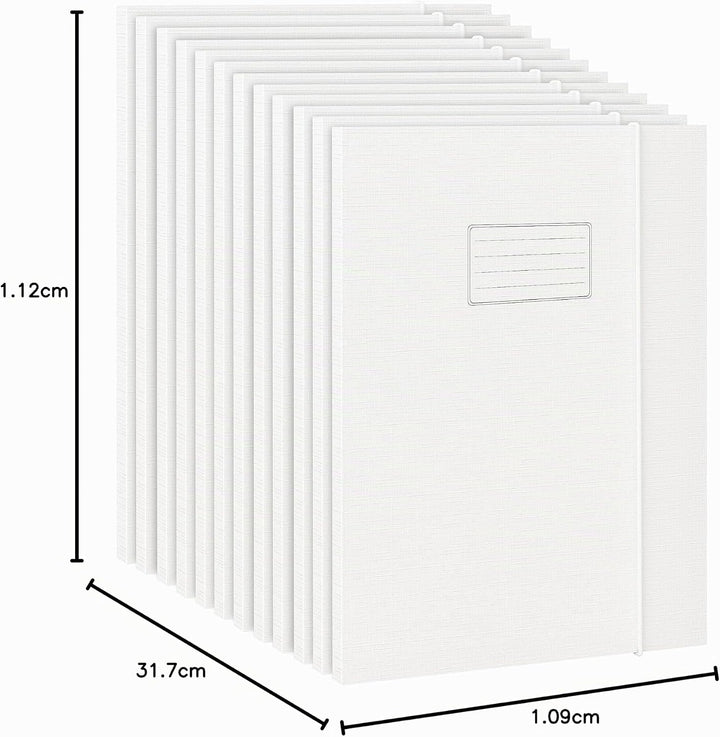 JiaWei 12 Stück A4 Sammelmappe, 1.13 cm Breite, Aus 350 g/m² extra starkem Karton mit 3 Klappen Für