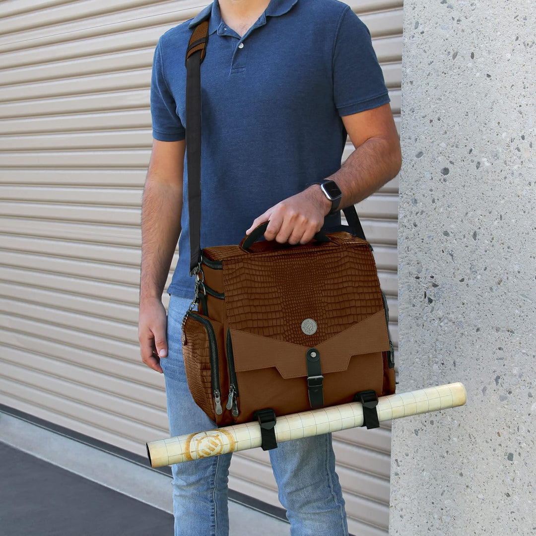 ENHANCE Tabletop RPG-Tasche des Abenteurers, Sammleredition - DND-Tasche mit Tabletop-Miniaturen-Auf