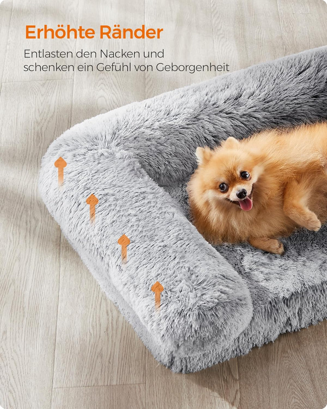 Feandrea FluffyHug Hundebett, Hundekissen Grösse M, Hundematte für Miniaturhunde, kleine Hunde, Hund