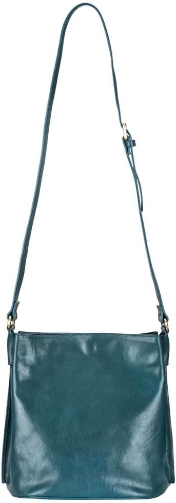 Maxwell Scott Personalisiert Hochwertige Leder Bucket Bag Handtasche Palermo Petrol, Petrol