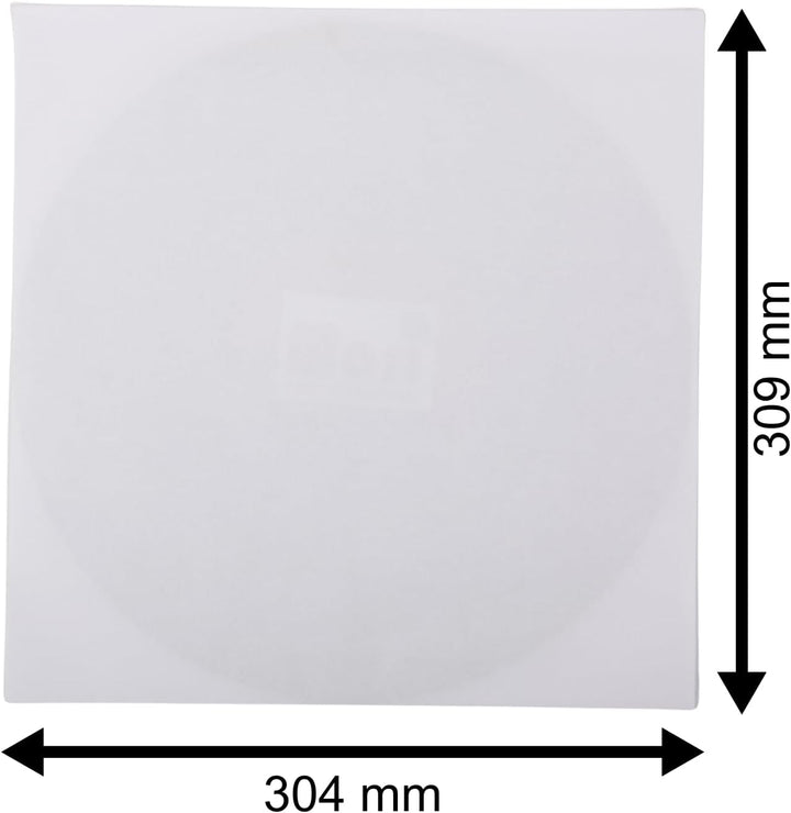 200 St. Deluxe 12“ LP Maxi Single Innenhüllen ohne Mittelloch ungefüttert reinweisses 90 gr. Papier