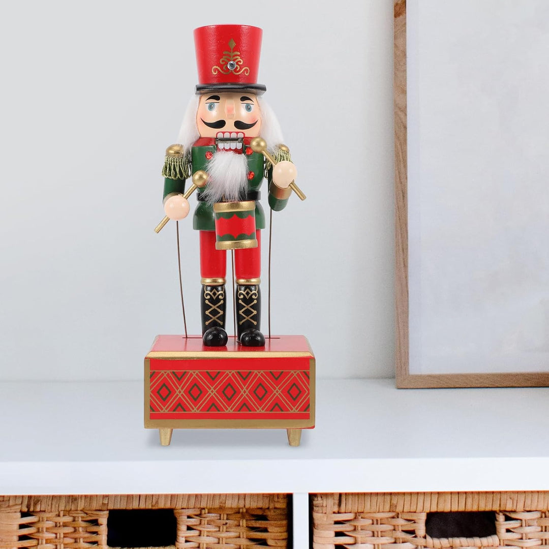 Cabilock 12-Zoll-Weihnachts-Nussknacker-Soldat Aus Holz Für Den Tisch Nussknacker-Ornament Weihnacht