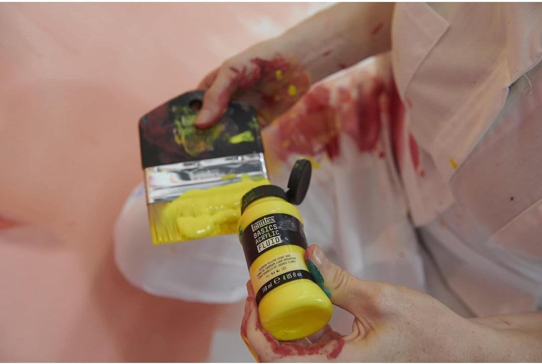 Liquitex 3699430 Basics Fluid Acrylfarbe Set mit fliessender Konsiszenz, schnell trocknend, lichtech