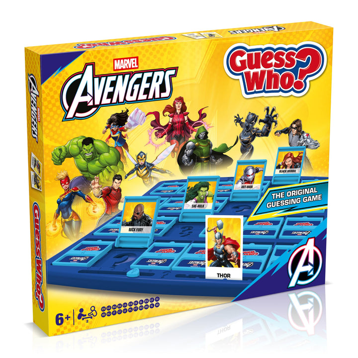 Winning Moves Wer ist es? Marvel Avengers Edition - Wer ist es Spiel Marvel Brettspiel für Kinder -