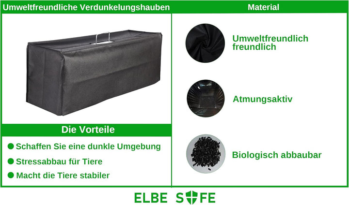 Elbe Safe Lebendfalle, Marderfalle, Katzefalle, Hundefalle, 80 x 29 x 32 cm, wetterfest, leicht zu r