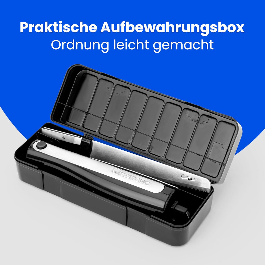 Clatronic EM 3702 Elektromesser, elektrisches Messer, elektrisches Küchenmesser, Küchenhelfer mit 12