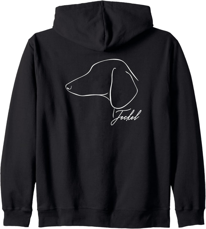Teckel Profil Hunderasse Dackel Hund Hunde Kapuzenjacke