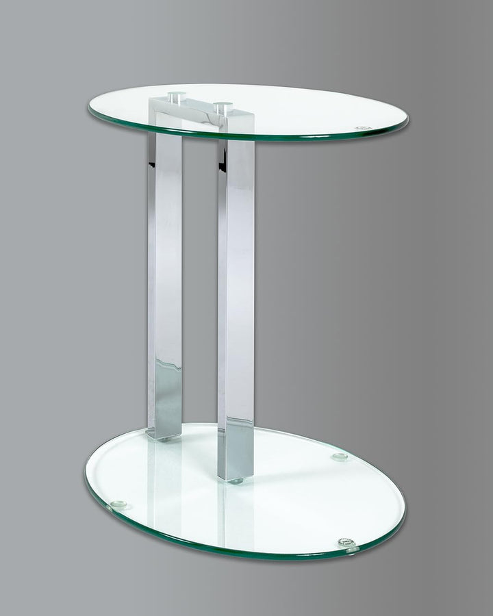 HAKU Möbel Beistelltisch, Metall, chrom, B 45 x T 35 x H 50 cm 45 x 35 x 50 cm Modern, 45 x 35 x 50