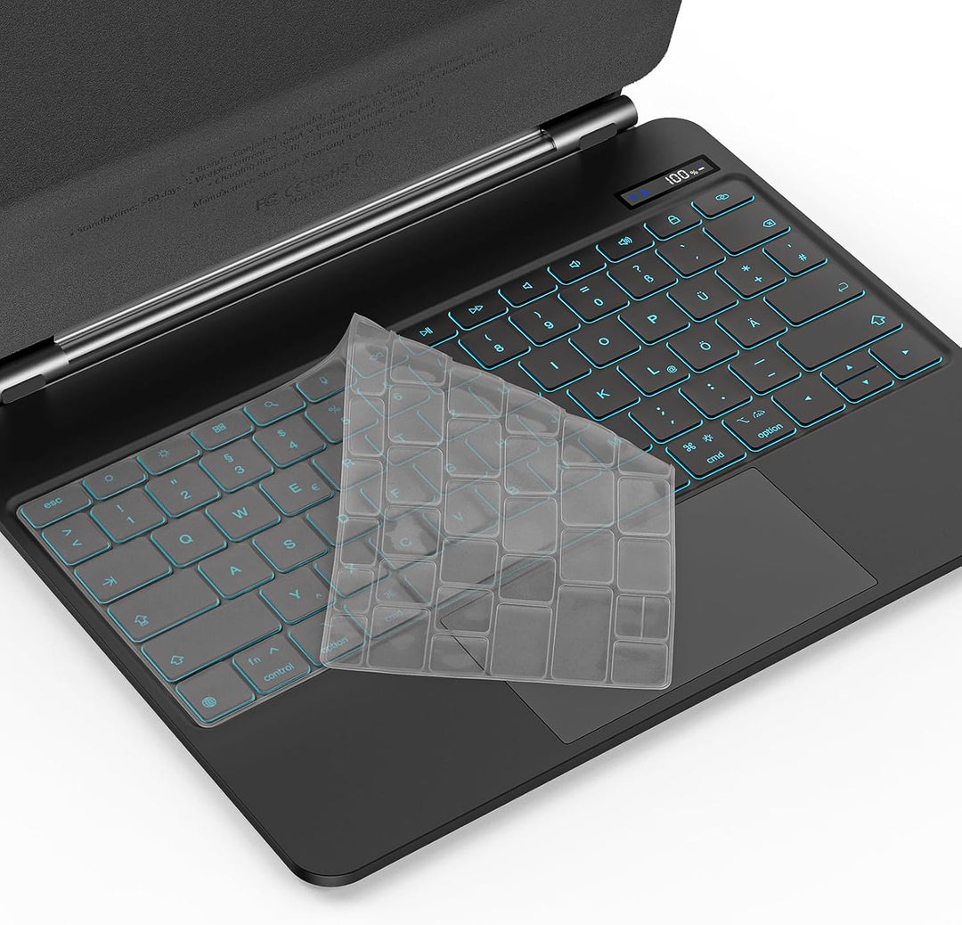 Bettdow für iPad Air 13 Zoll M3 2025/M2 2024/iPad Pro 12.9" Tastatur Hülle, Schwebendes Magnetisches