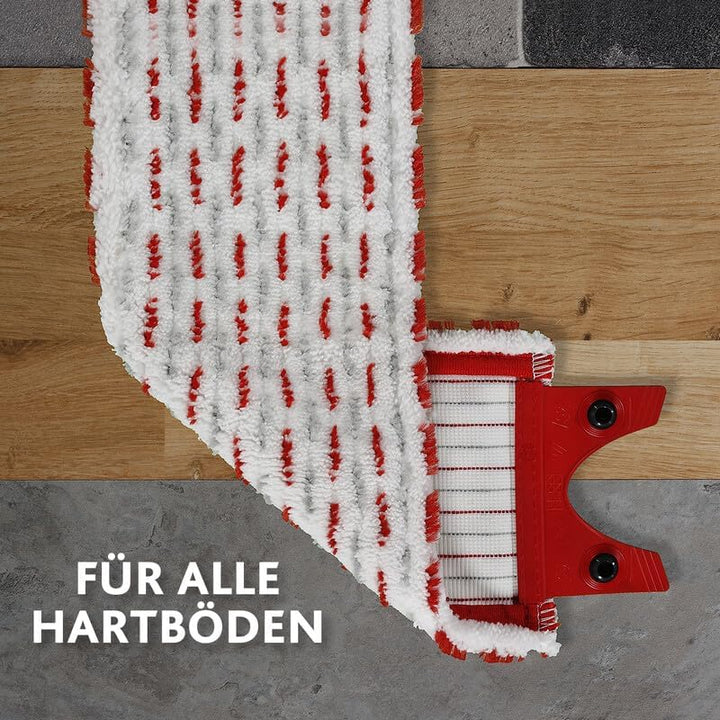 Vileda Ultramax Bodenwischer Komplett Set mit 2 Mikrofaserbezügen, 2in1 für alle Hartböden + Tiles C