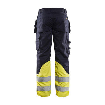 Blaklader 148915128933C50 Multinorm Inhärent Arbeitshose, Marineblau/Gelb, Grösse C50 C50 Marineblau