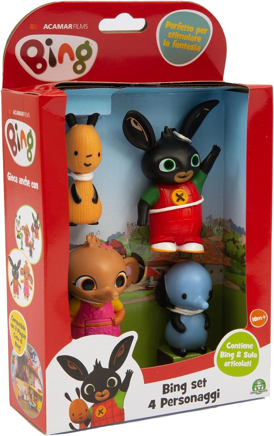Bing Sula Amma Pando Die Hauptfiguren der TV-Serie Bing in artikulierter Version von 5 bis 10 cm, fü