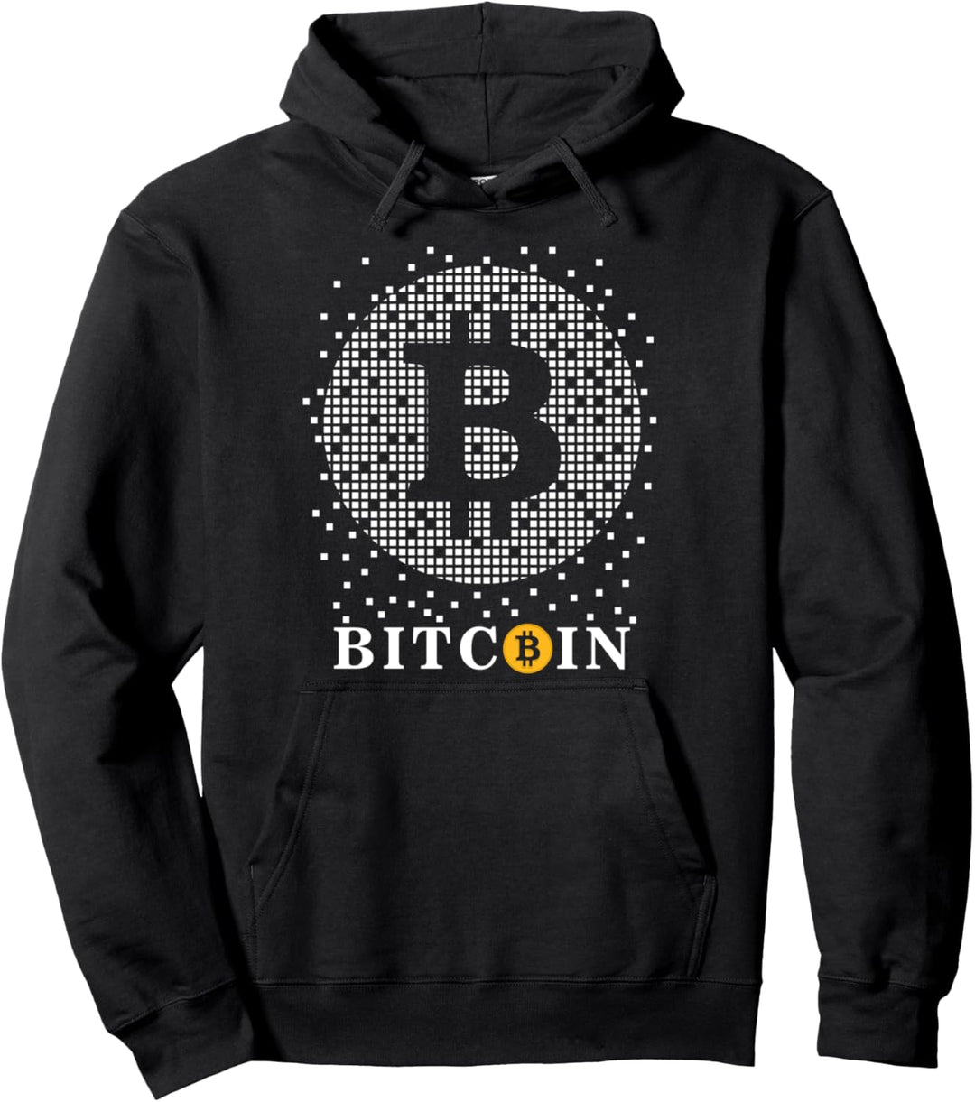 Golden BTC Bitcoin Cryptocurrency Token Tee shirts, Bitcoin Pullover Hoodie