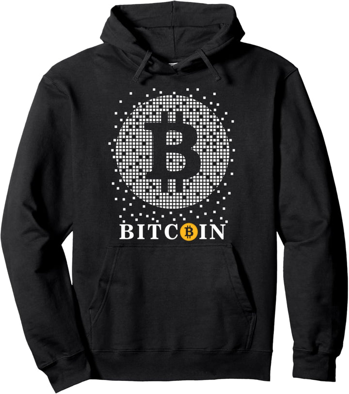 Golden BTC Bitcoin Cryptocurrency Token Tee shirts, Bitcoin Pullover Hoodie