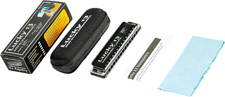East top Lucky 13 Bass Plus Blues Harmonica 13 Holes Diatonic Harp Mouth Organ Professional Musical