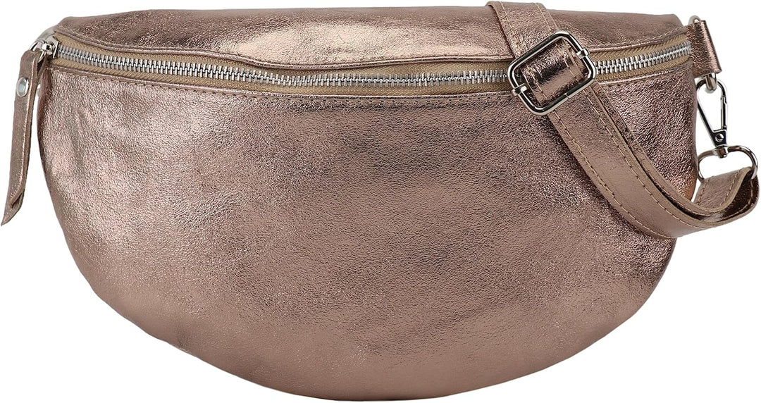SH Leder ® echt Leder Hüfttasche Damen Herren Unisex Gürteltasche für Festival Reise Bauchtasche gro