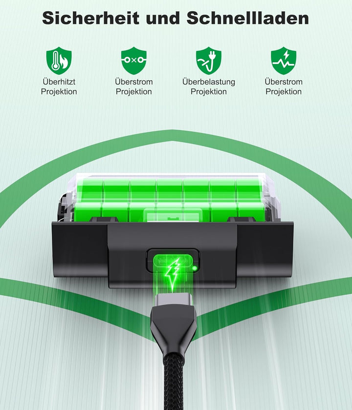 Elegamefy Controller Akku Für Xbox Series X/S, Wiederaufladbare Batterie für Xbox One/One S/One X/El