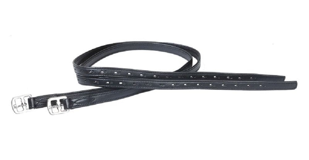 KAVALKADE Steigbügelriemen STRONG 160cm Schwarz, 160cm Schwarz