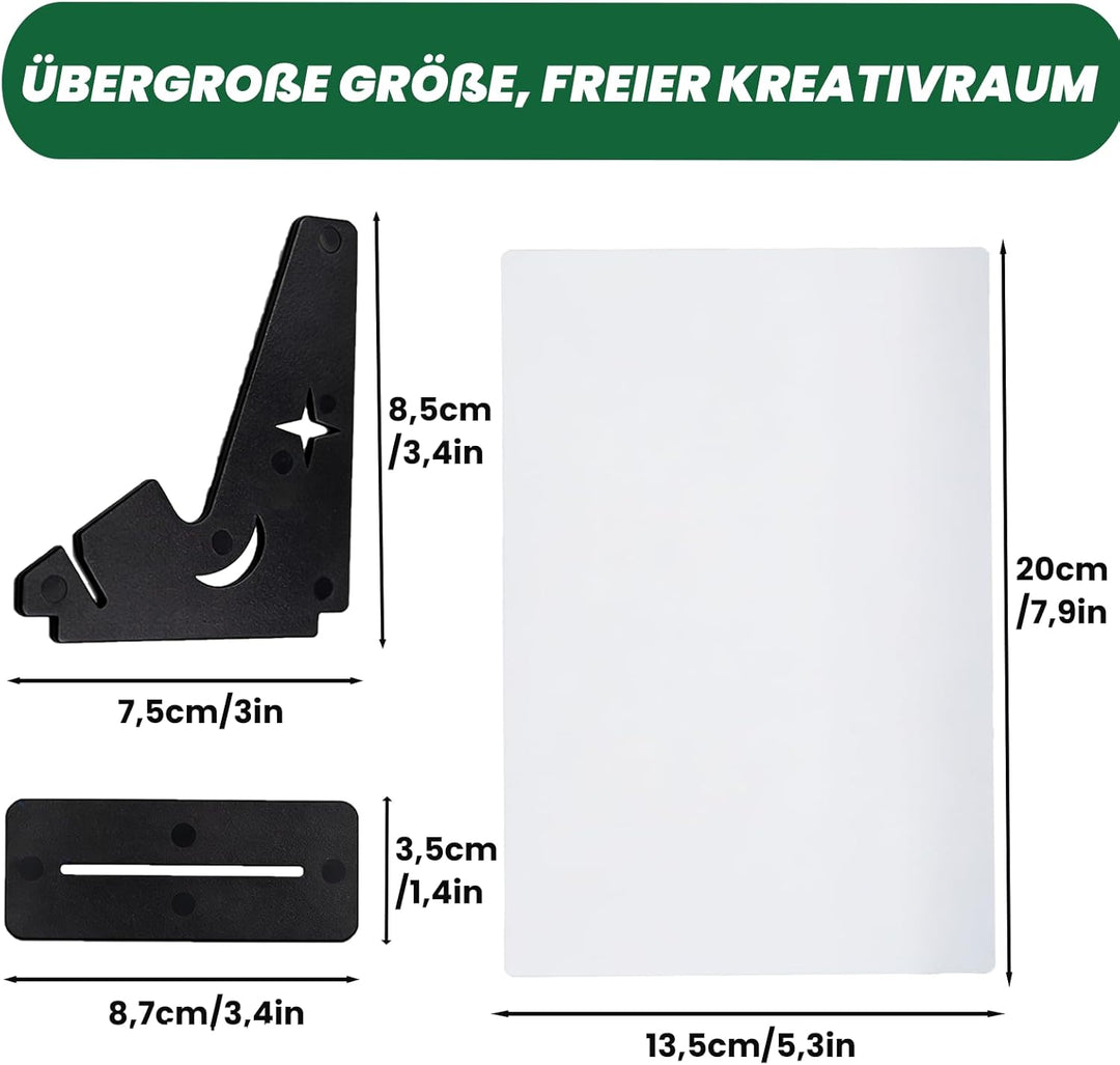 Optischer Zeichenprojektor 2er Pack, Optisches Bild Zeichenplatte A3, Abpausen Gerät, Zeichenbrett A