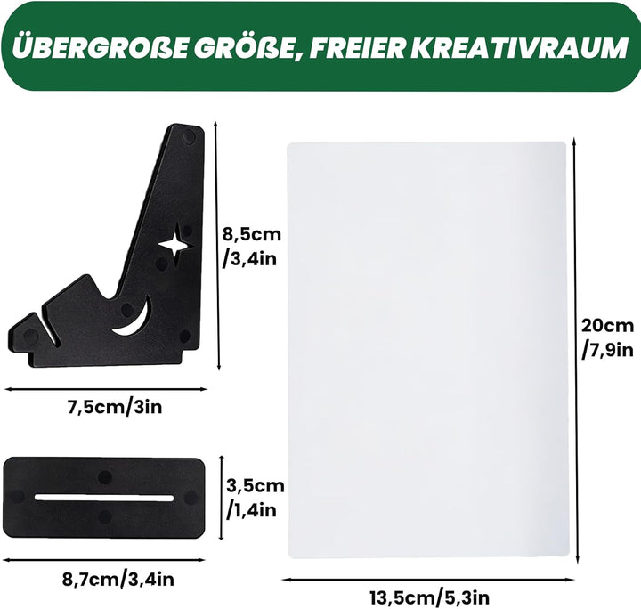 Optischer Zeichenprojektor 2er Pack, Optisches Bild Zeichenplatte A3, Abpausen Gerät, Zeichenbrett A