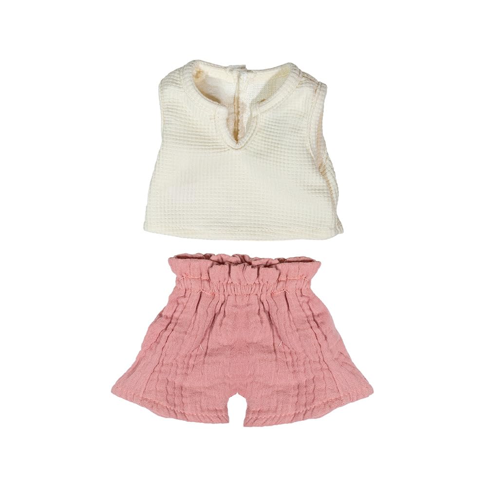 Miniland - Kleidung für 38 cm Puppe, Bekleidungszubehör für Puppen, Sommer-T-Shirt und Hose