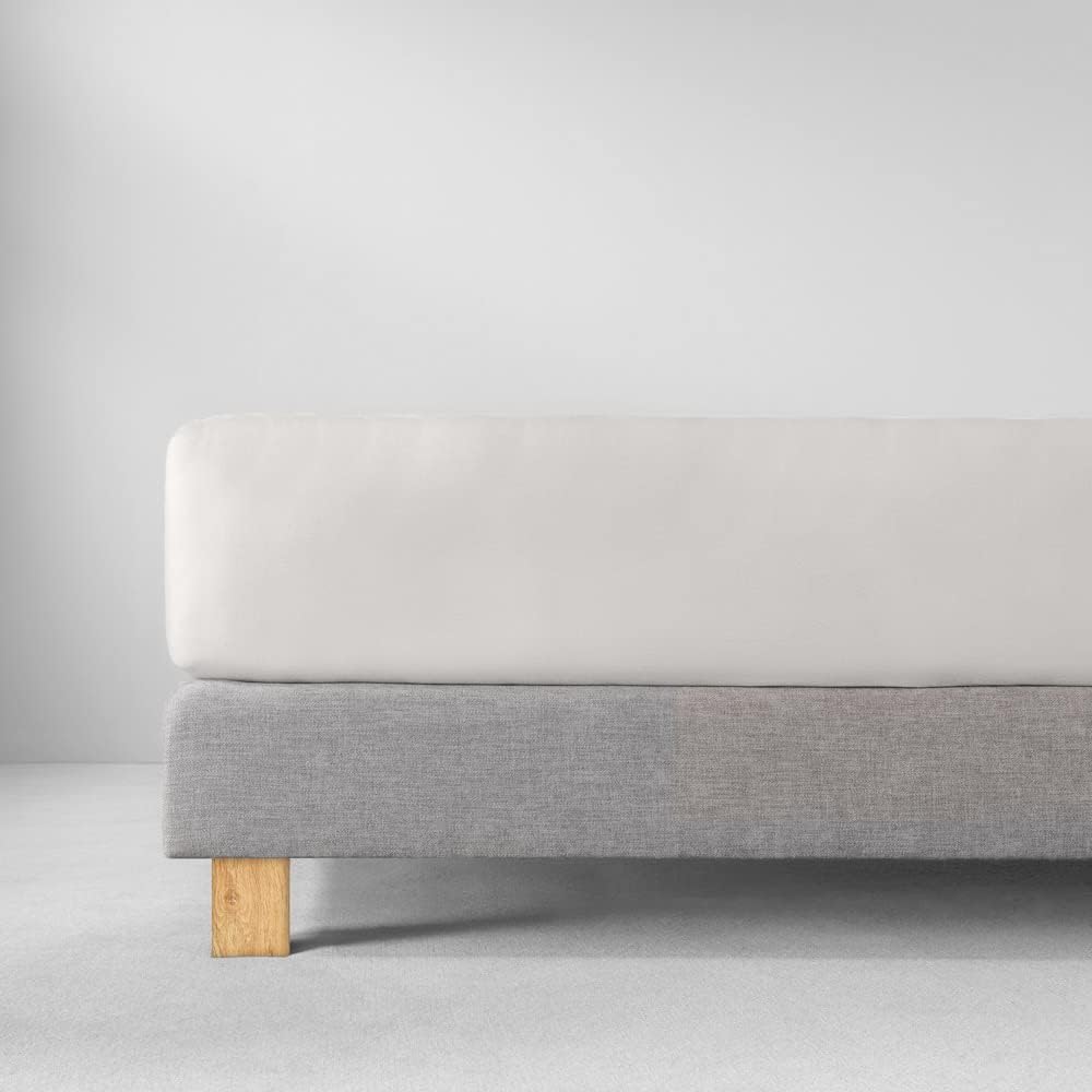 ESTELLA Spannbetttuch Feinjersey | Elfenbein | 120x200 cm | passend für Matratzen 120 cm (Breite) x