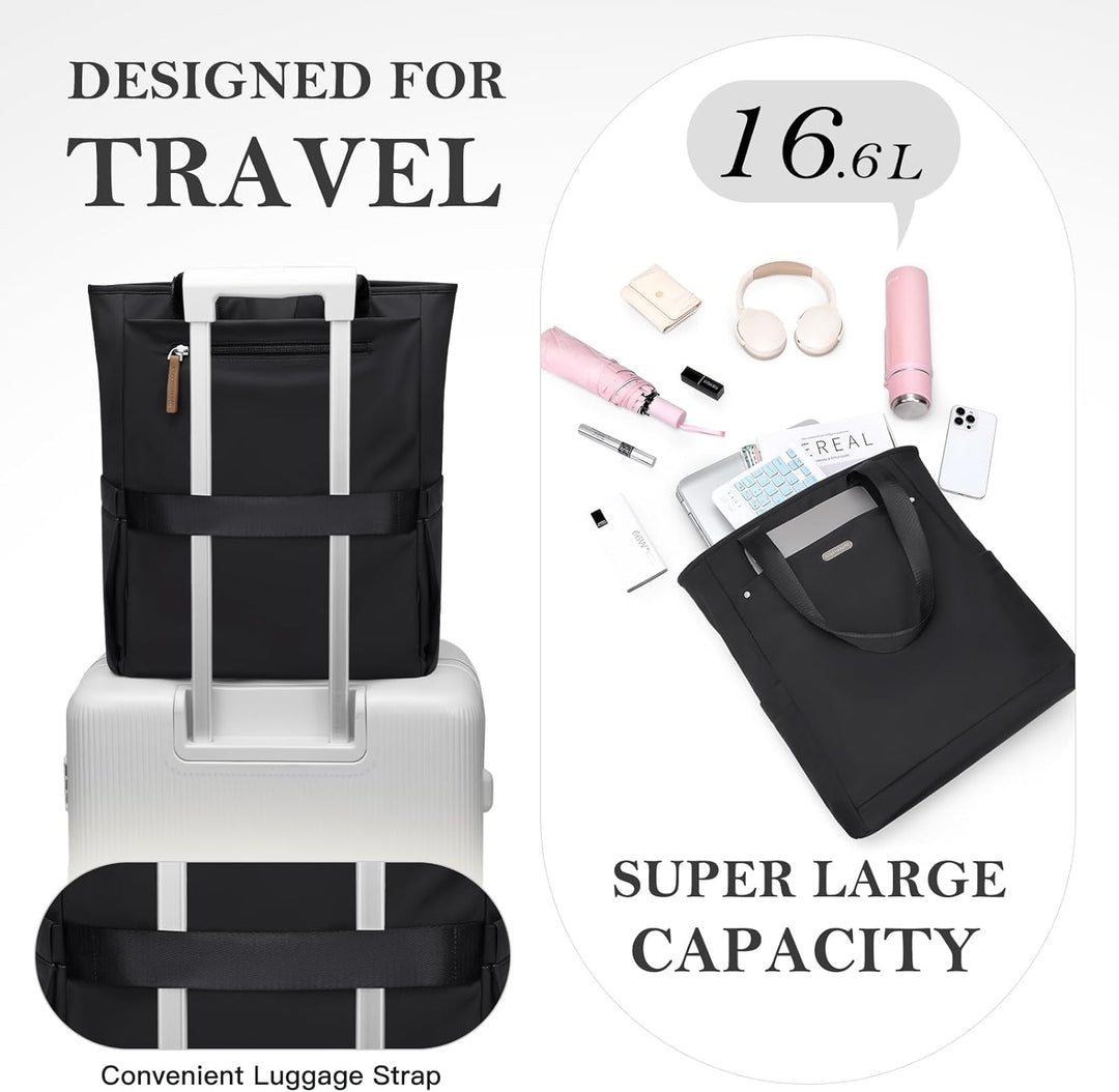 Rucksack Damen 16 Zoll,Elegant Laptop Handtasche 2 in 1, Schultasche Women Tagesrucksäcke Arbeitstas