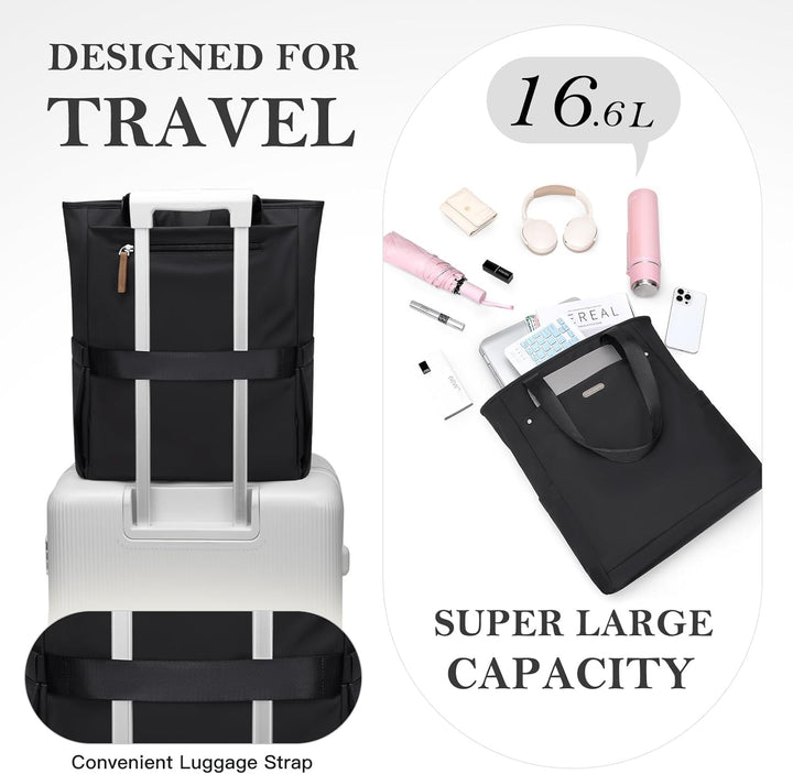 Rucksack Damen 16 Zoll,Elegant Laptop Handtasche 2 in 1, Schultasche Women Tagesrucksäcke Arbeitstas