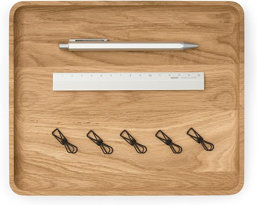 Oakywood Catchall Aufbewahrungs-Schmucktablett – handgefertigter Kosmetik-Zubehör-Tablett-Organizer