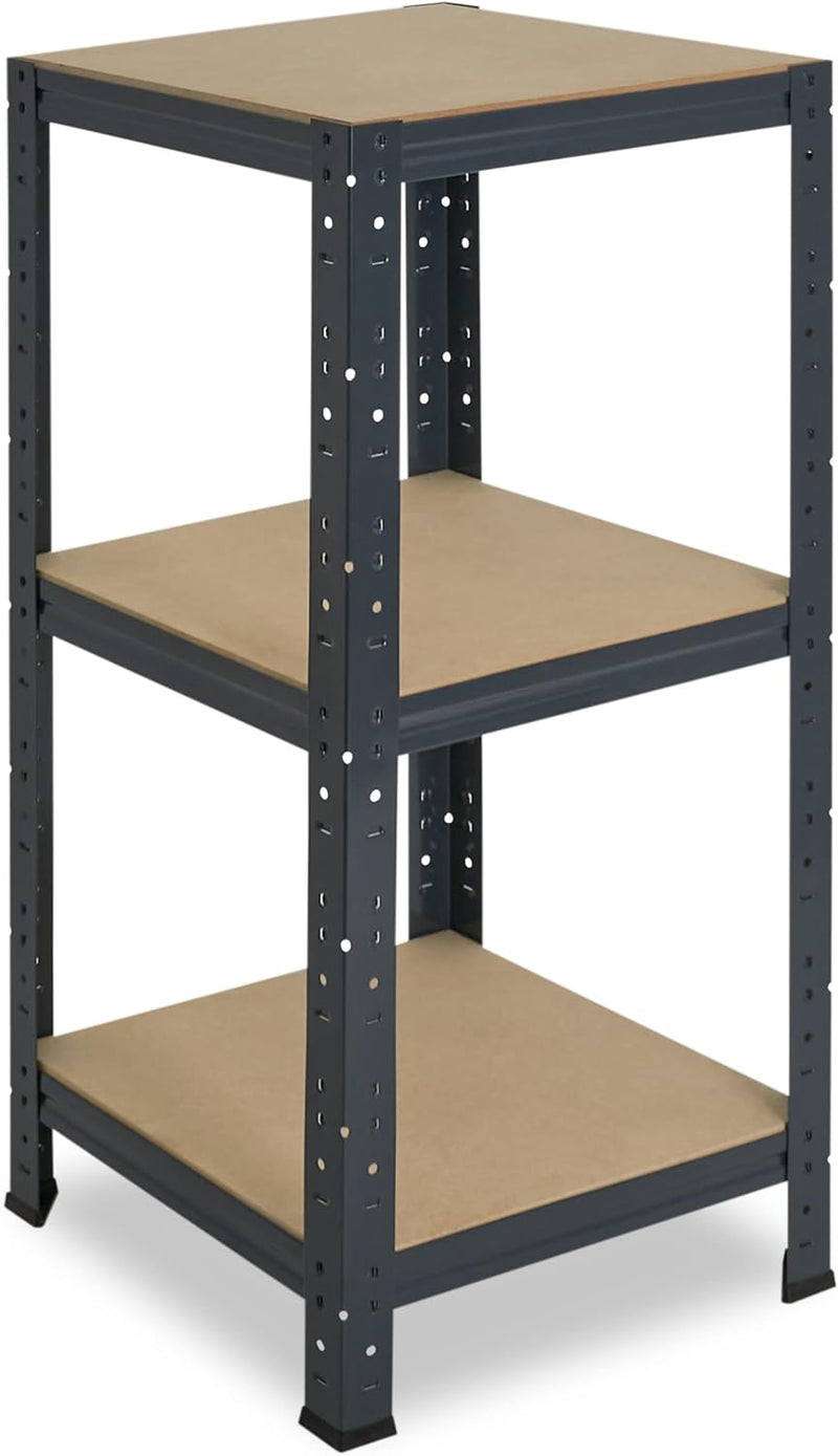 shelfplaza® 100x30x30cm Home Schwerlastregal anthrazit/Metallregal mit 3 Böden/Kellerregal Metall, G