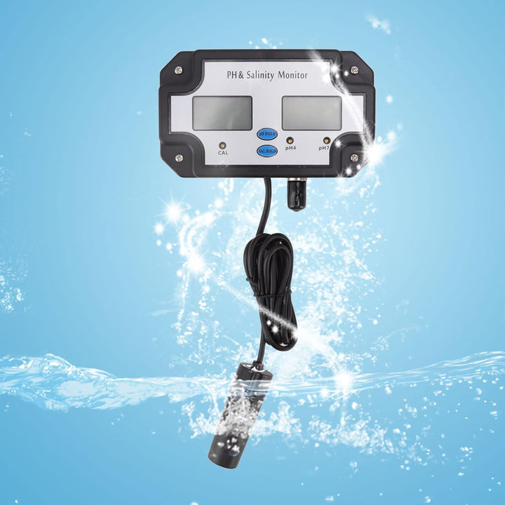Topyond 2-in-1-Wasserqualitätstester,Wasserqualitätsmonitor Digitaler,PH Messgerät mit LCD,PH Monito