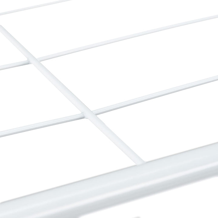 Relaxdays Schuhregal Metall, mit 3 Ablagen, Schuhaufbewahrung für 9 Paar Schuhe, HBT: 50 x 70 x 26 c