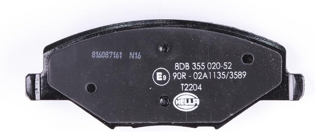 HELLA PAGID 8DB 355 020-521 Bremsbelagsatz - T2204 - Dicke/Stärke: 18mm - Bremssystem: TRW - nicht f