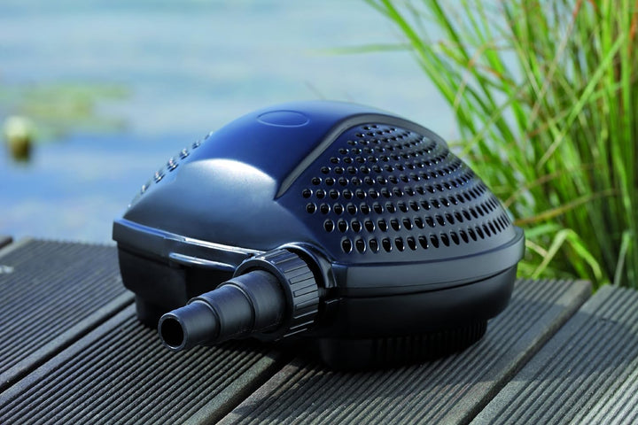 Pontec PondoMax Eco 5000 Bachlaufpumpe, 50855, Schwarz, 5.000 l/h, Förderung von Grobschmutz bis zu