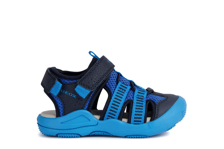 Geox Jungen Jr Kyle A Geschlossene Sandalen 24 EU Navy Royal, 24 EU Navy Royal