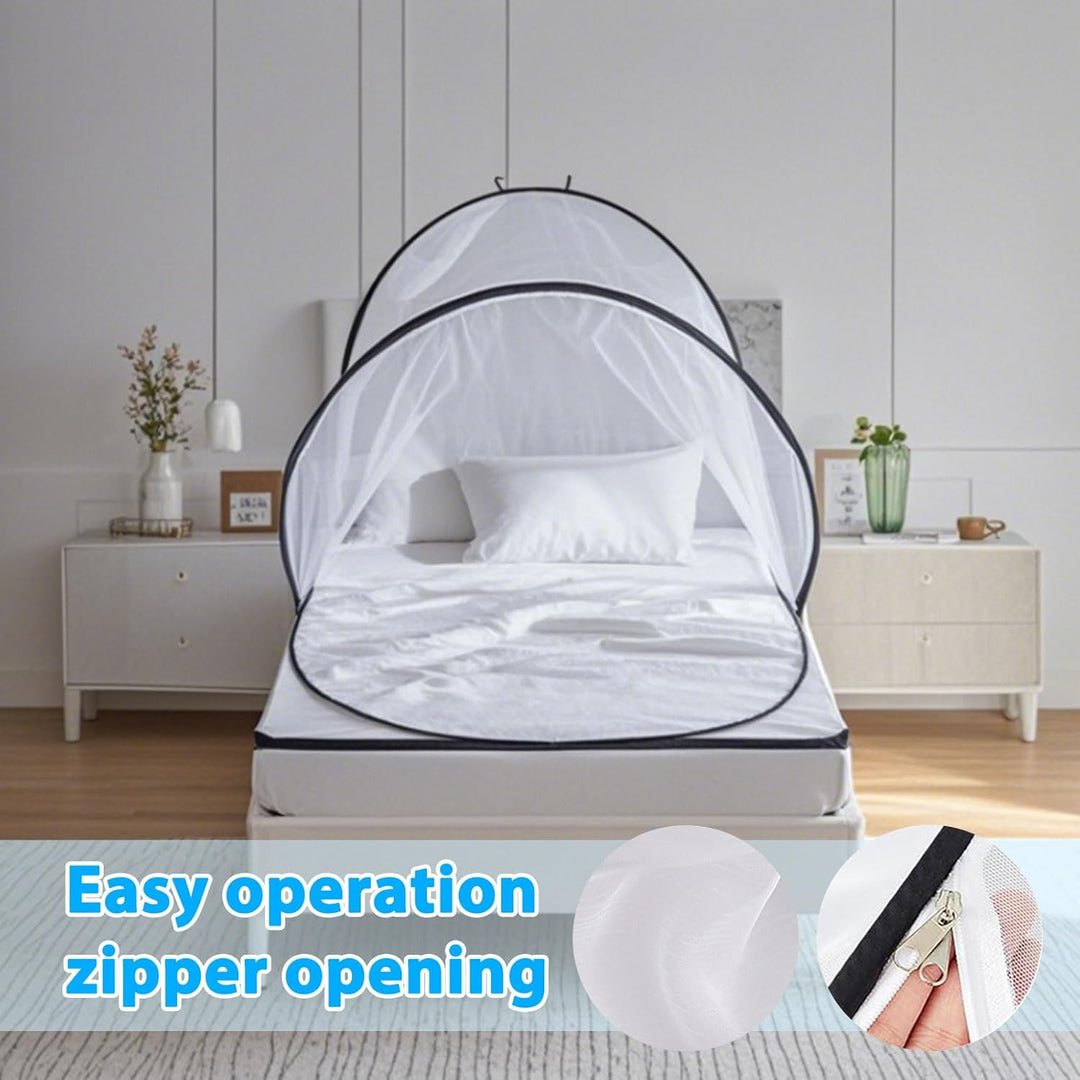 Moskitonetz Pop Up, 200 x 80 x 56 cm Faltbares Mückennetz, Tragbares Campingzelt Moskitonetz Bett fü