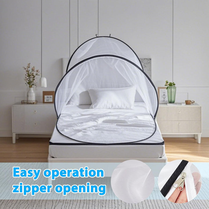 Moskitonetz Pop Up, 200 x 80 x 56 cm Faltbares Mückennetz, Tragbares Campingzelt Moskitonetz Bett fü