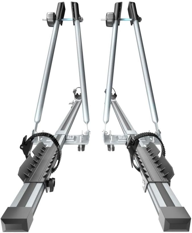 Mossa 2X Dachfahrradträger, Dachfahrradhalter mit Schlüssel und Alubalken - BR9492