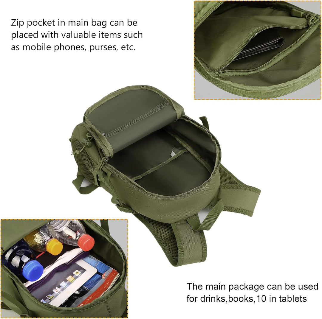 Rucksäcke für Taktischer Mini Tagesrucksack Fahrrad Wandern Bergsteigen Radfahren Rucksack Molle-Tas