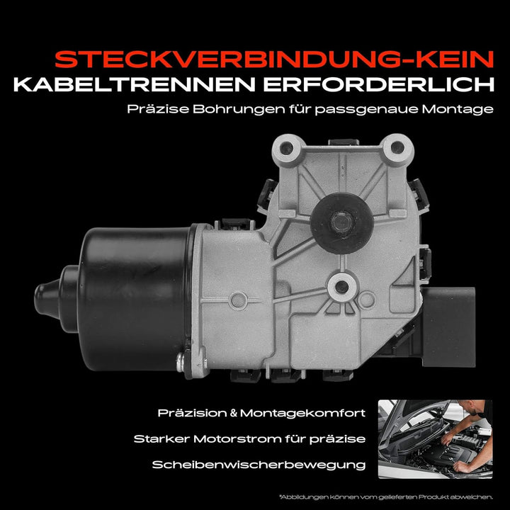 Frankberg 1x Wischermotor Vorne Links oder Rechts Kompatibel mit J.e.t.t.a IV 162 163 AV3 AV2 1.2L-2