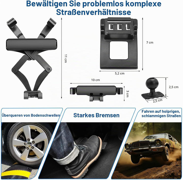 TTCR-II Kompatibel mit Handyhalterung Audi A4/S4 B8 2008-2015, A5/S5 8T 2008-2016, A4 B8 Smartphone