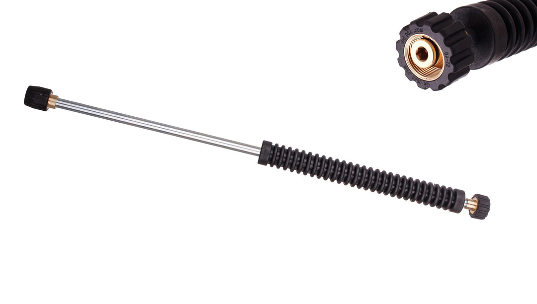 TECHKAR Hochdrucklanze isolierte Lanze Strahlrohr 600mm M22 IG mit Düse kompatibel mit Kärcher HD HD