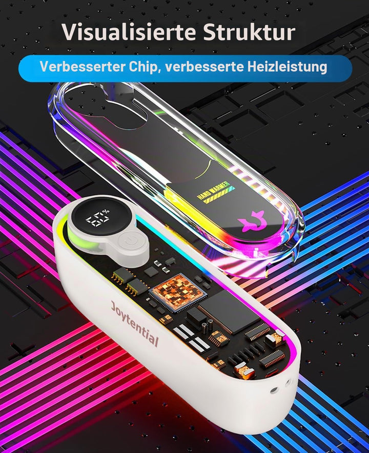 Handwärmer Taschenwärmer Elektrisch, 2 in 1 Handwärmers Tragbar Magnetisch, 4 Wärmestufen, Taschenwä