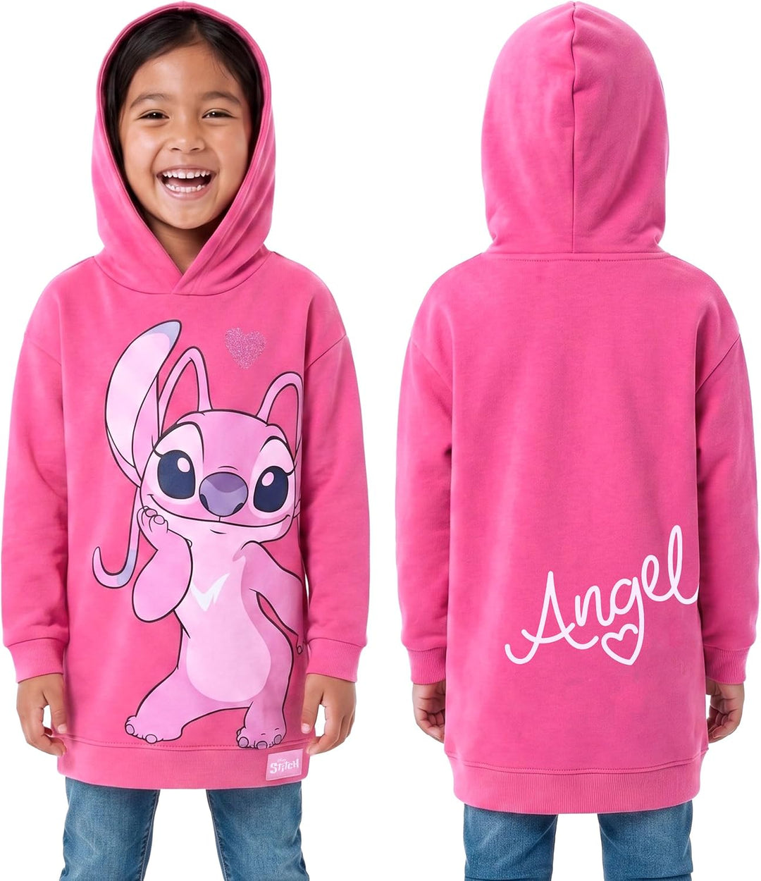 Disney Stitch Pullover | Stitch Und Angel Lang Kapuzenpullover Für Mädchen | Stitch Kleidung Mädchen