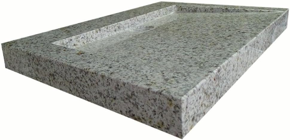 Waschbecken aus Naturstein, Granit, Model "Bern 55" gelb gesprenkelt