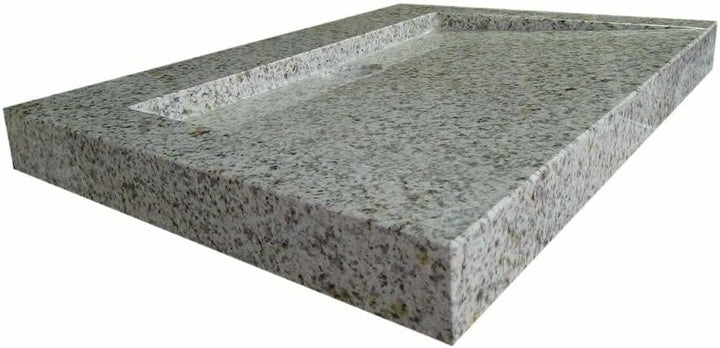 Waschbecken aus Naturstein, Granit, Model "Bern 55" gelb gesprenkelt