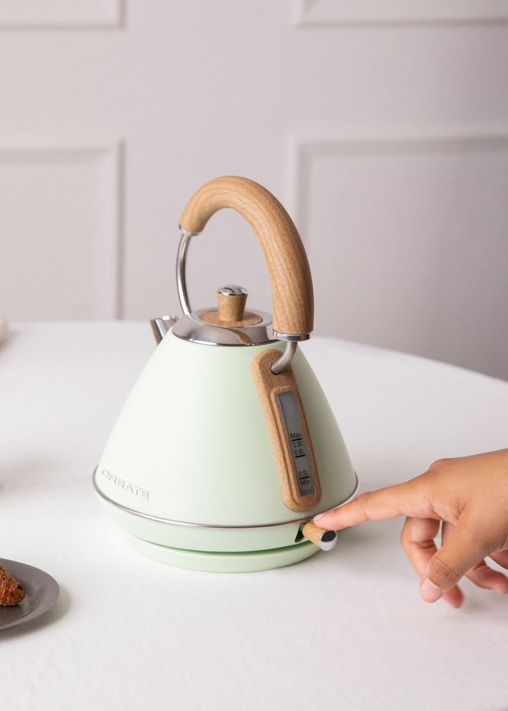 CREATE /PACK TOAST RETRO + KETTLE RETRO/Brot-Toaster und Wasserkocher, Grün / 3 programmierte Röstun