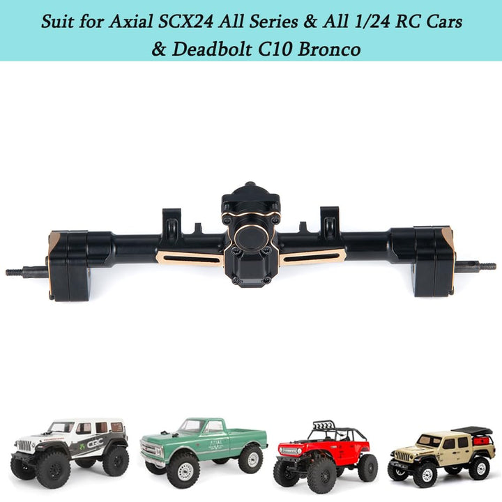 RC Vorder Hinter Achse CNC Metall Achse Set with für Alle Axial SCX24 1/24th RC Crawler Upgrade Teil
